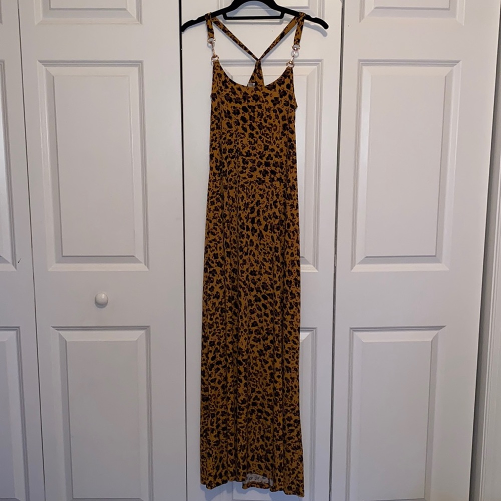 Leopard Print Maxi Dress